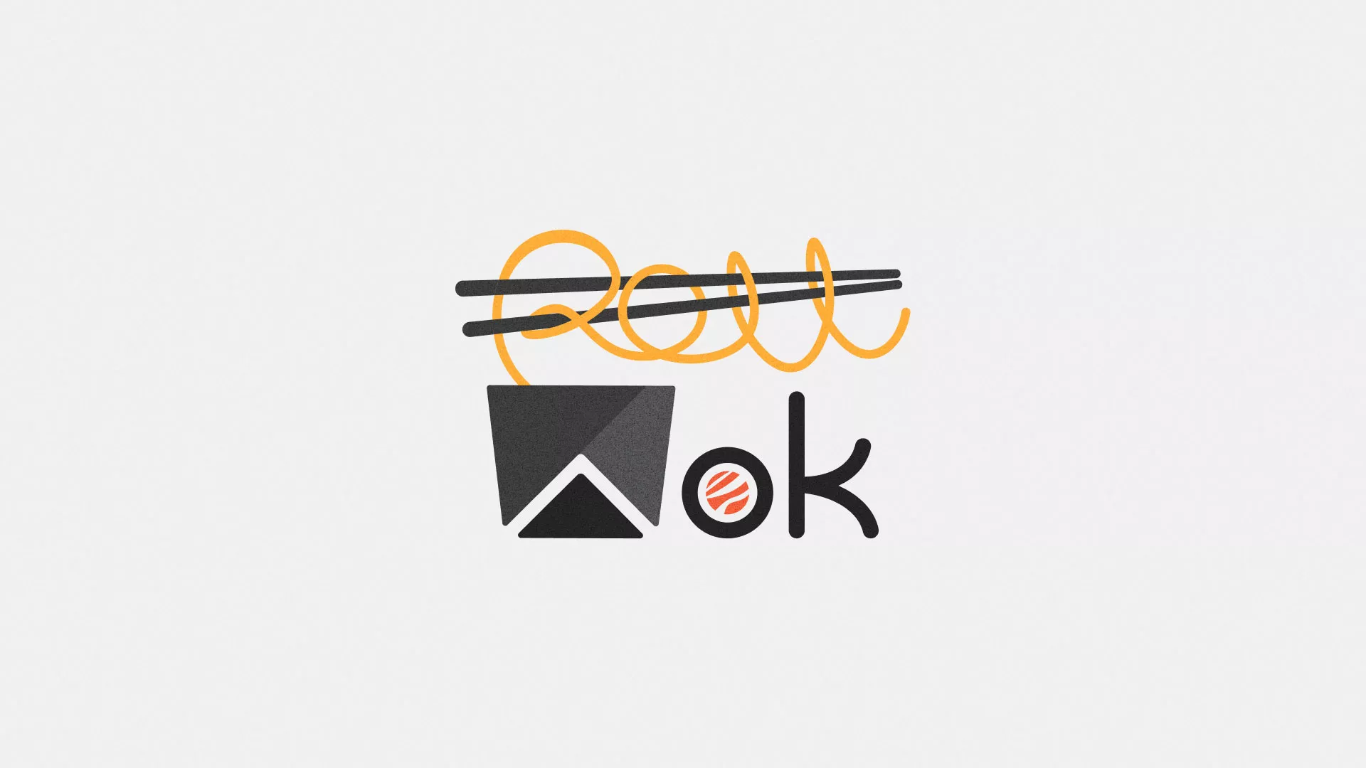 Разработка логотипа в Усть-Каменогорске для суши-бара «Roll Wok Club»