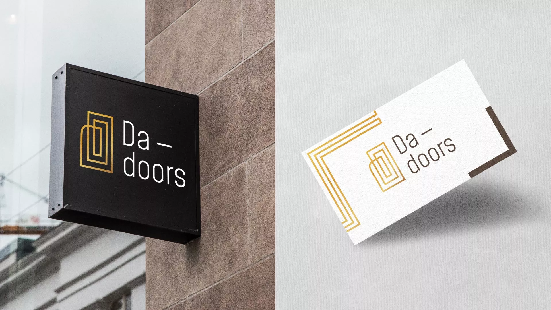 Разработка логотипа для компании «DA-DOORS» в Усть-Каменогорске